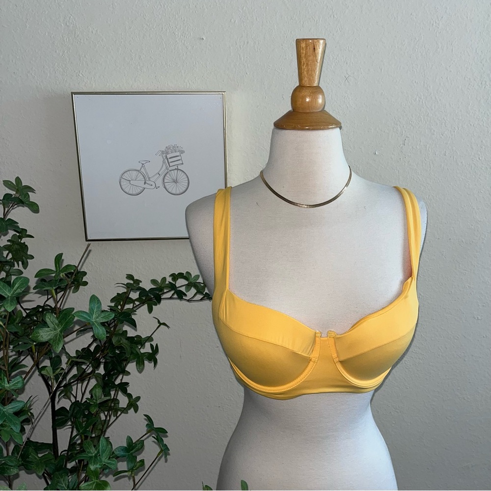 TiniBikini Yellow Underwire Bikini Top